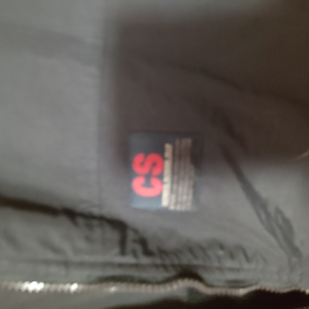 CS Black Jacket 2 In 1. Good Condition Flip It Inside Out To Wear That Side